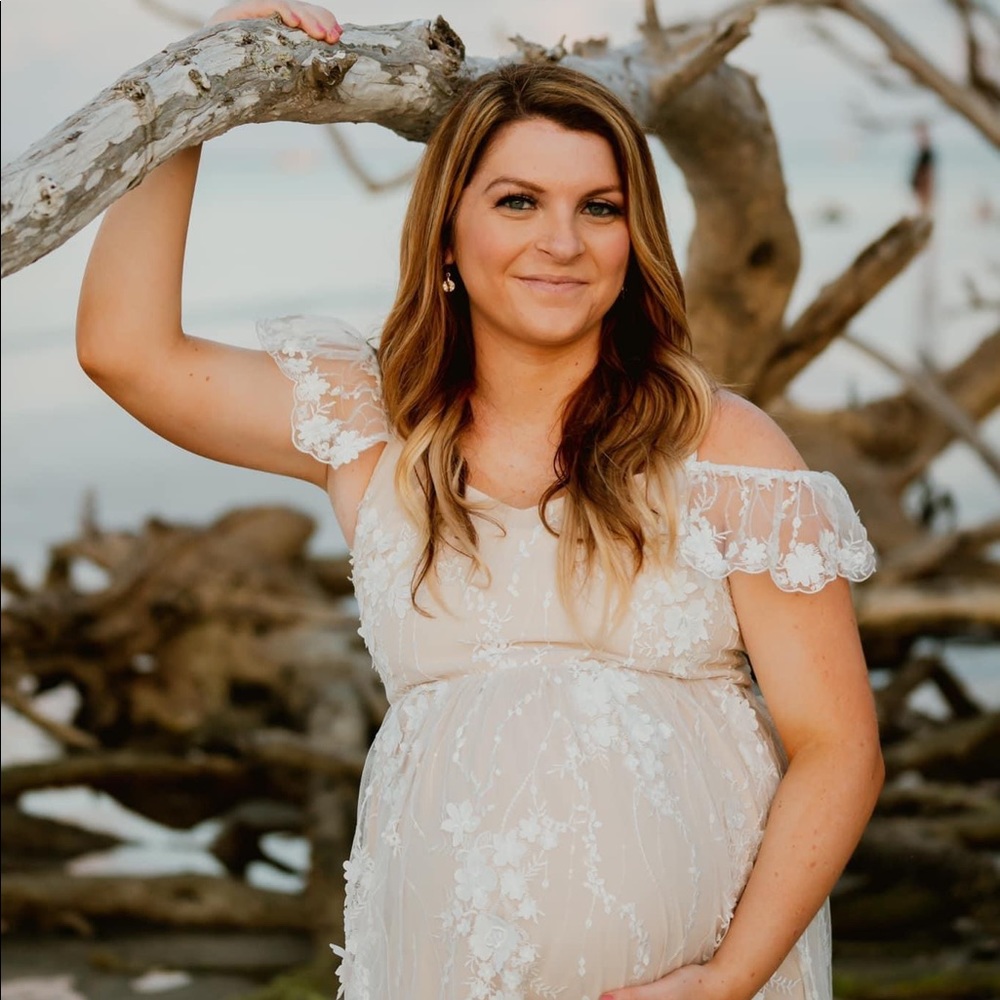 Pink Blush Maternity Dress - Medium
